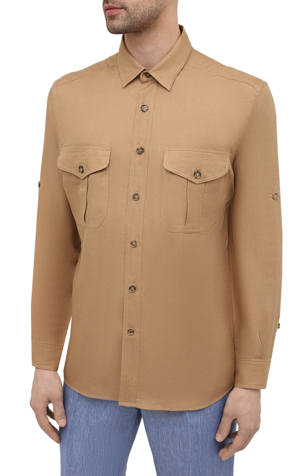 Льняная рубашка LORO PIANA, арт. FAL6142, фото 3