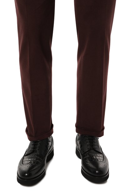 Кожаные дерби DOUCAL'S черного цвета по цене 52750 руб., арт. DU1270DAK0PN019N, фото 3 Кожаные дерби DOUCAL'S, арт. DU1270DAK0PN019N, фото 3