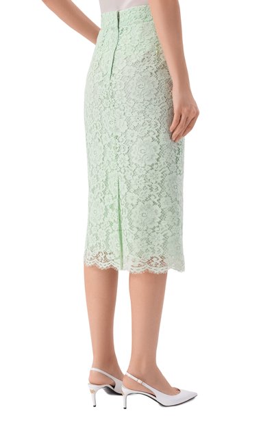 Юбка из хлопка и вискозы DOLCE & GABBANA, арт. F4B7IT/HLMEA, фото 4