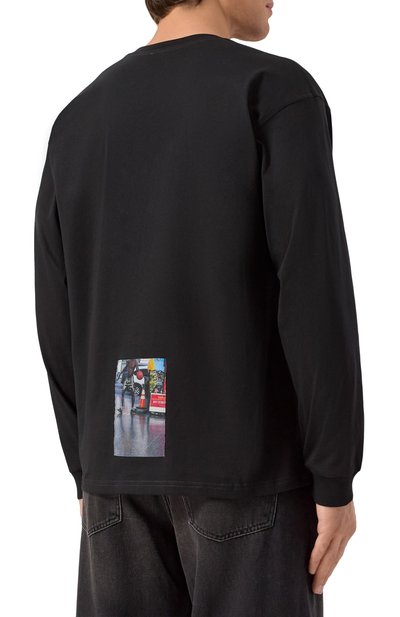 Хлопковый лонгслив DIESEL, арт. A19468/0PLAT, фото 4