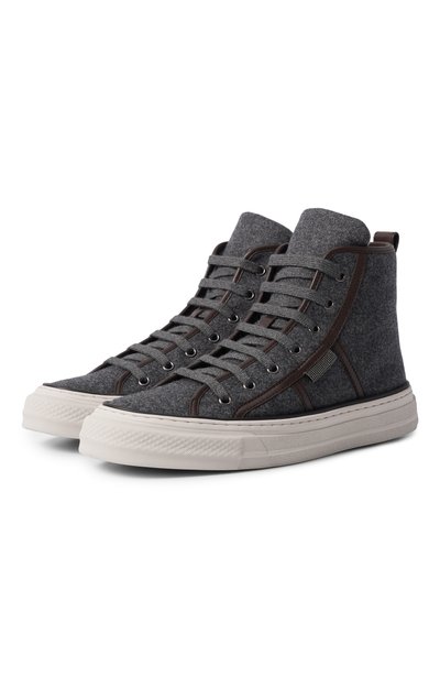 Женские текстильные кеды BRUNELLO CUCINELLI, арт. MZ38G3331P