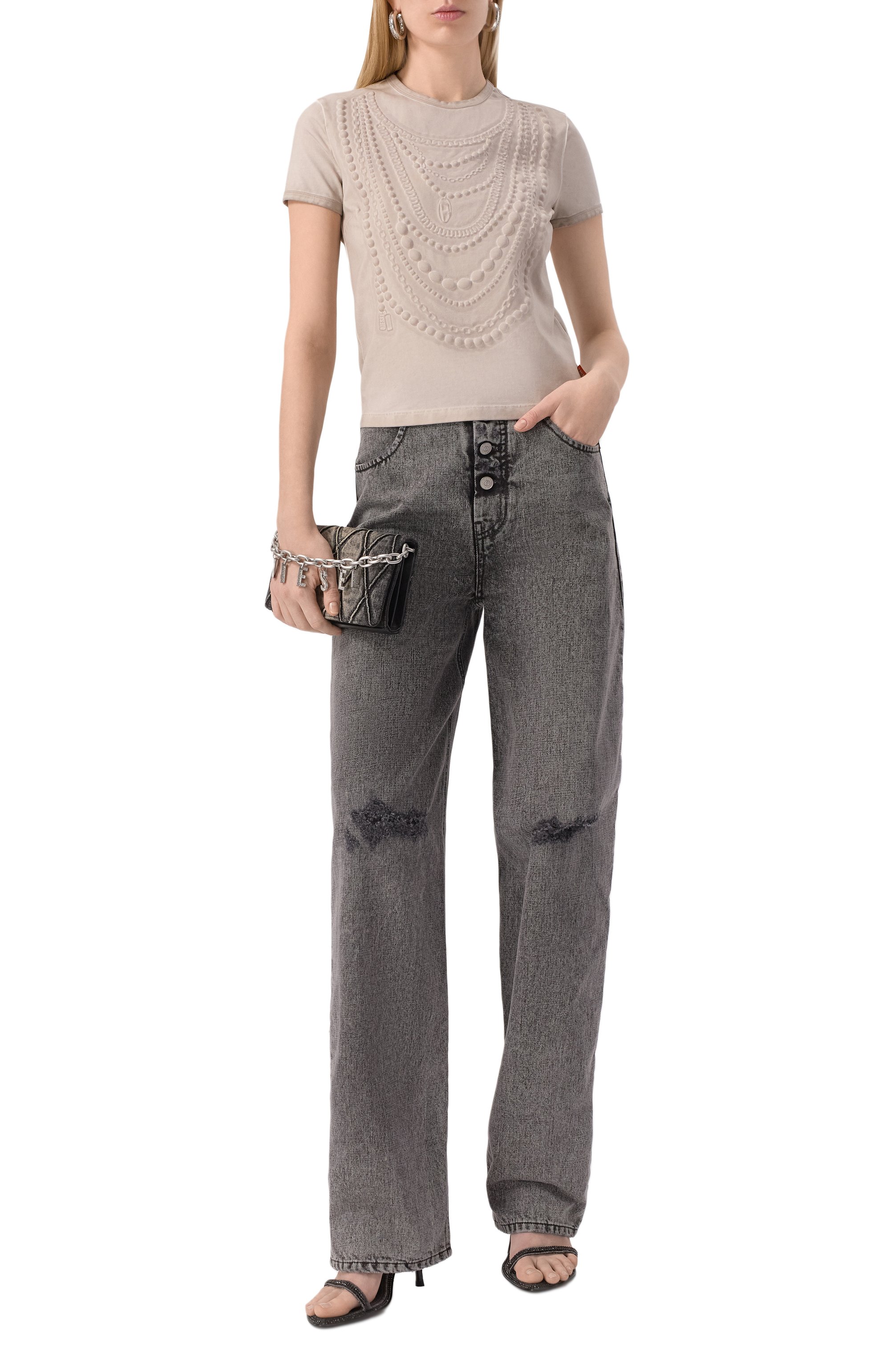 Хлопковая футболка DIESEL, арт. A18231/0BLBB, фото 2