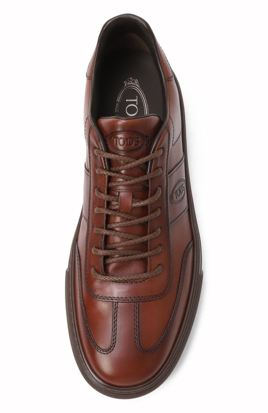 Кожаные кеды Tod’s XXM03E0GC50S96 Коричневый  XXM03E0GC50S96 Фото 6