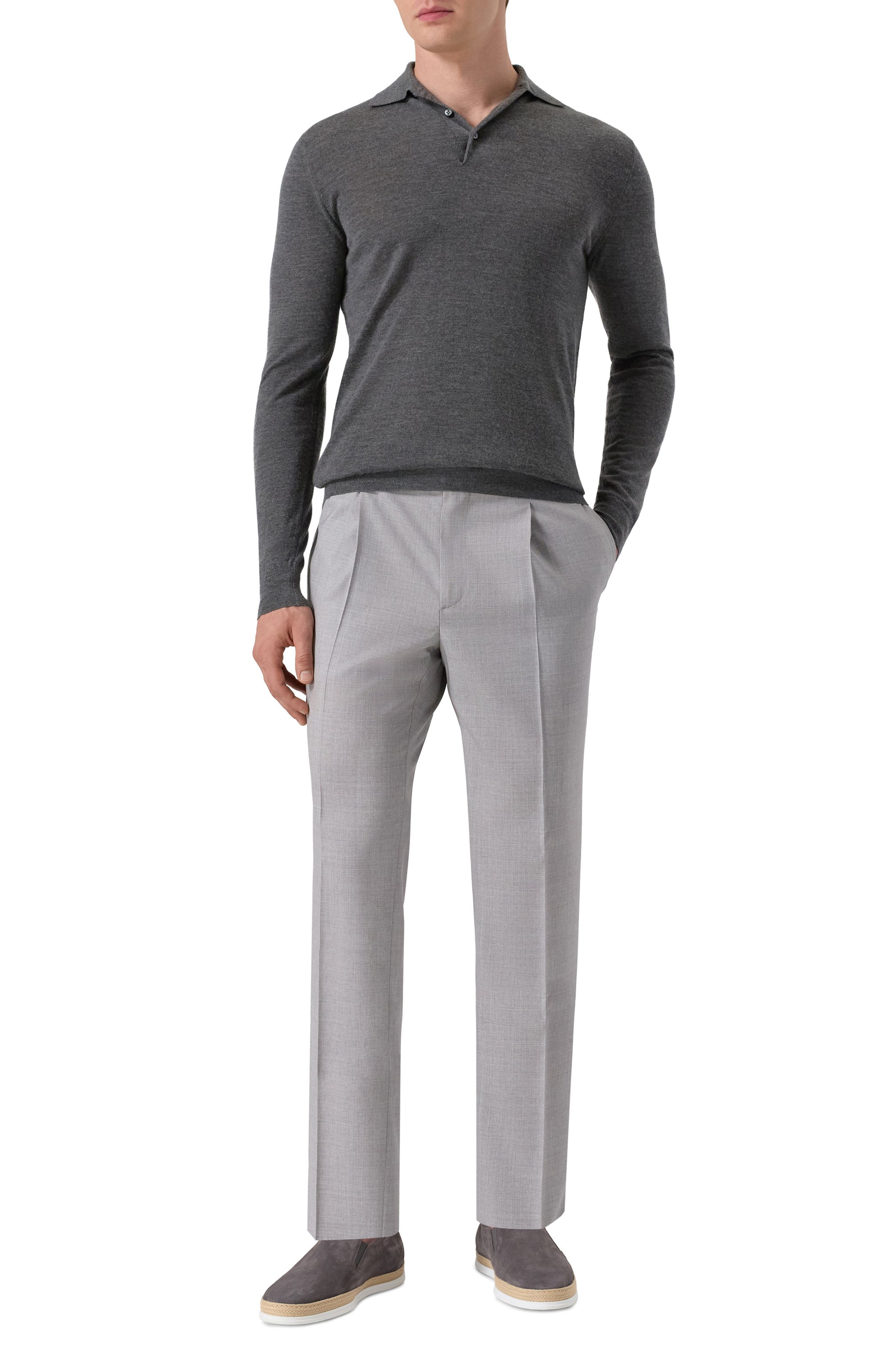 Поло из кашемира и шелка FEDELI, арт. MU007091, фото 2