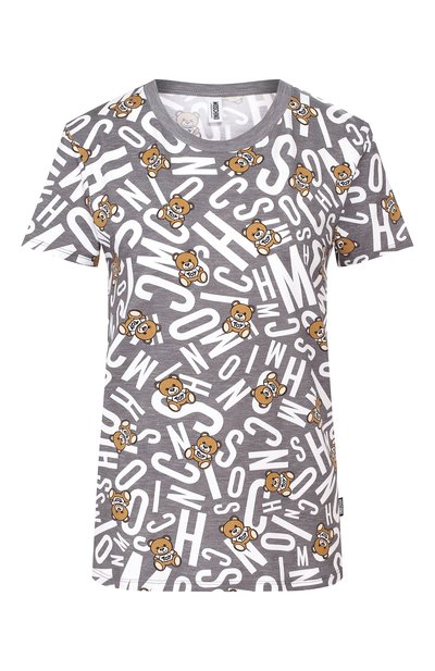Женская хлопковая футболка MOSCHINO, арт. A1909/9004