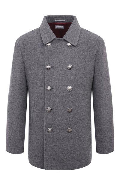 Кашемировое пальто BRUNELLO CUCINELLI серого цвета по цене 774000 руб., арт. MT4977008D, фото 1 Кашемировое пальто BRUNELLO CUCINELLI, арт. MT4977008D, фото 1