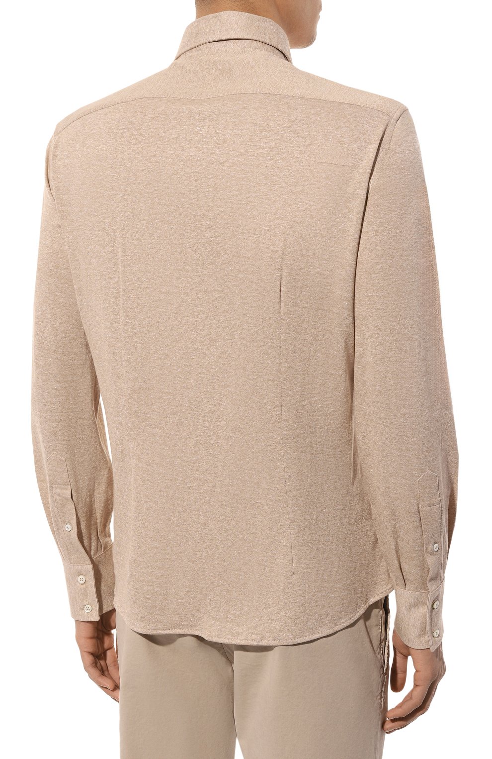Рубашка изо льна и хлопка BRUNELLO CUCINELLI, арт. MW835B2269, фото 4