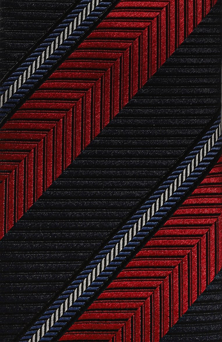 Мужской шелковый галстук ZEGNA разноцветного цвета, арт. Z6E24TA6/1P8614 | Фото 4 (Нос: Не проставлено; Материал: Шелк, Текстиль; Принт: С принтом)