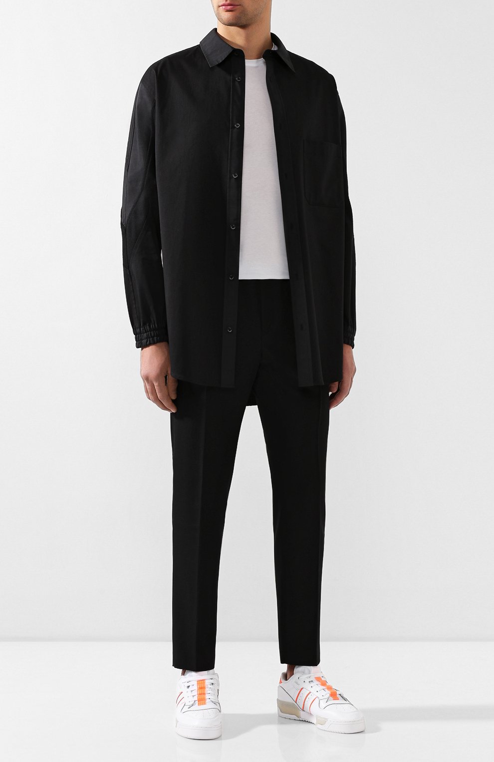 Кожаные кеды rivalry ADIDAS ORIGINALS белого цвета по цене 6940 руб., арт. EE4965, фото 2 Кожаные кеды rivalry ADIDAS ORIGINALS, арт. EE4965, фото 2