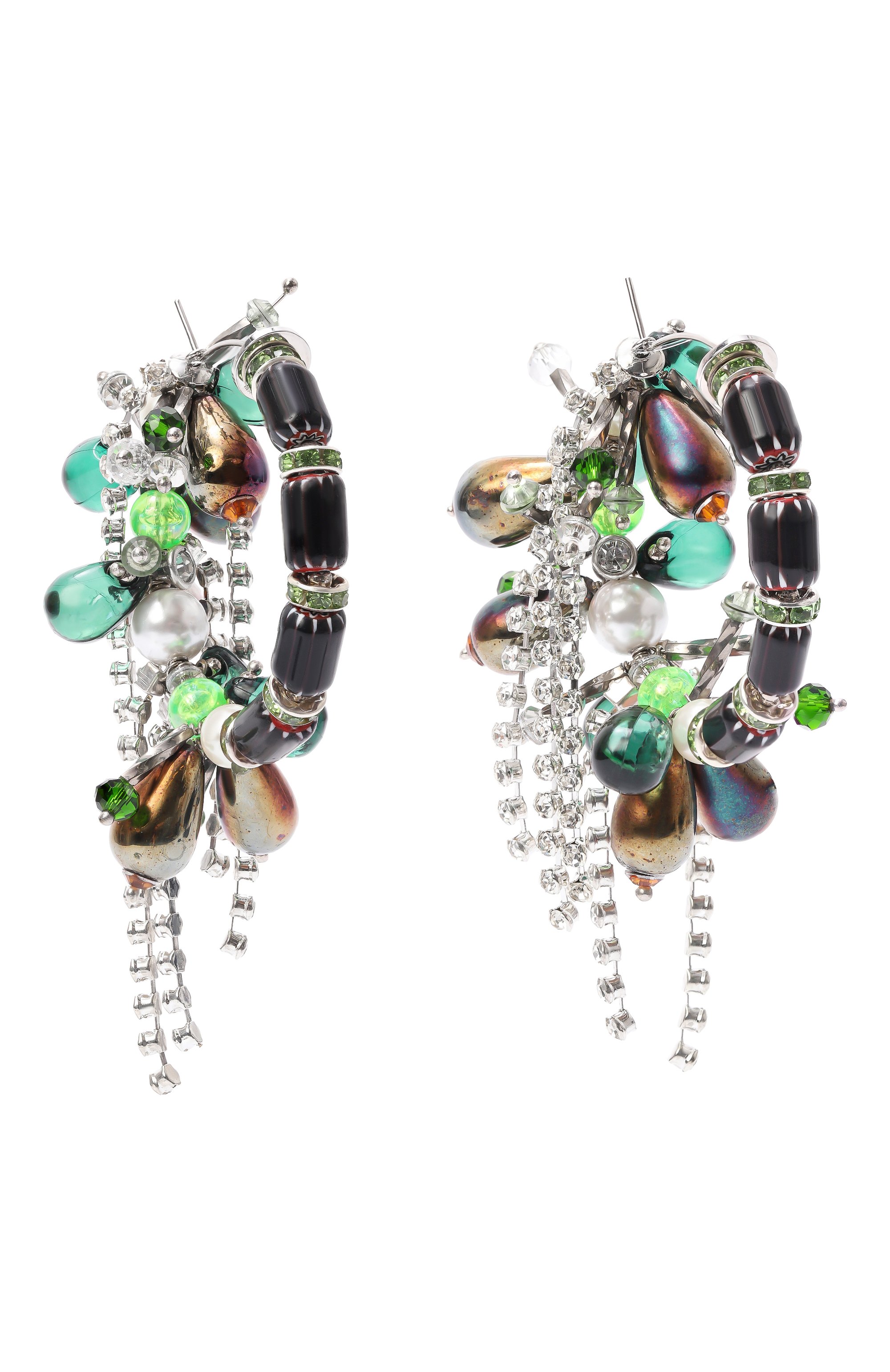 Серьги DRIES VAN NOTEN разноцветного цвета по цене 59850 руб., арт. 018280/0046, фото 3 Серьги DRIES VAN NOTEN, арт. 018280/0046, фото 3
