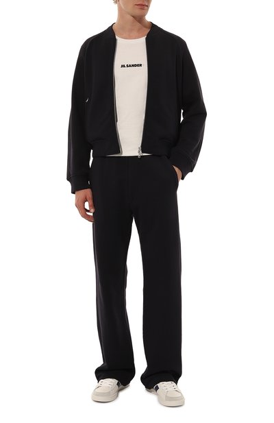 Хлопковая толстовка DRIES VAN NOTEN темно-синего цвета по цене 65500 руб., арт. 242-021151-9610, фото 2 Хлопковая толстовка DRIES VAN NOTEN, арт. 242-021151-9610, фото 2