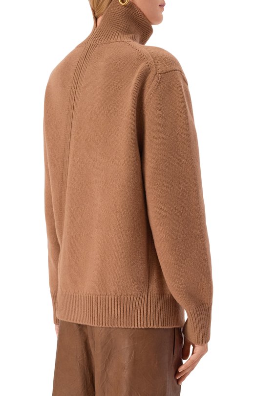 Шерстяной свитер Jil Sander J02GP0235/J14798 Бежевый  J02GP0235/J14798 Фото 4