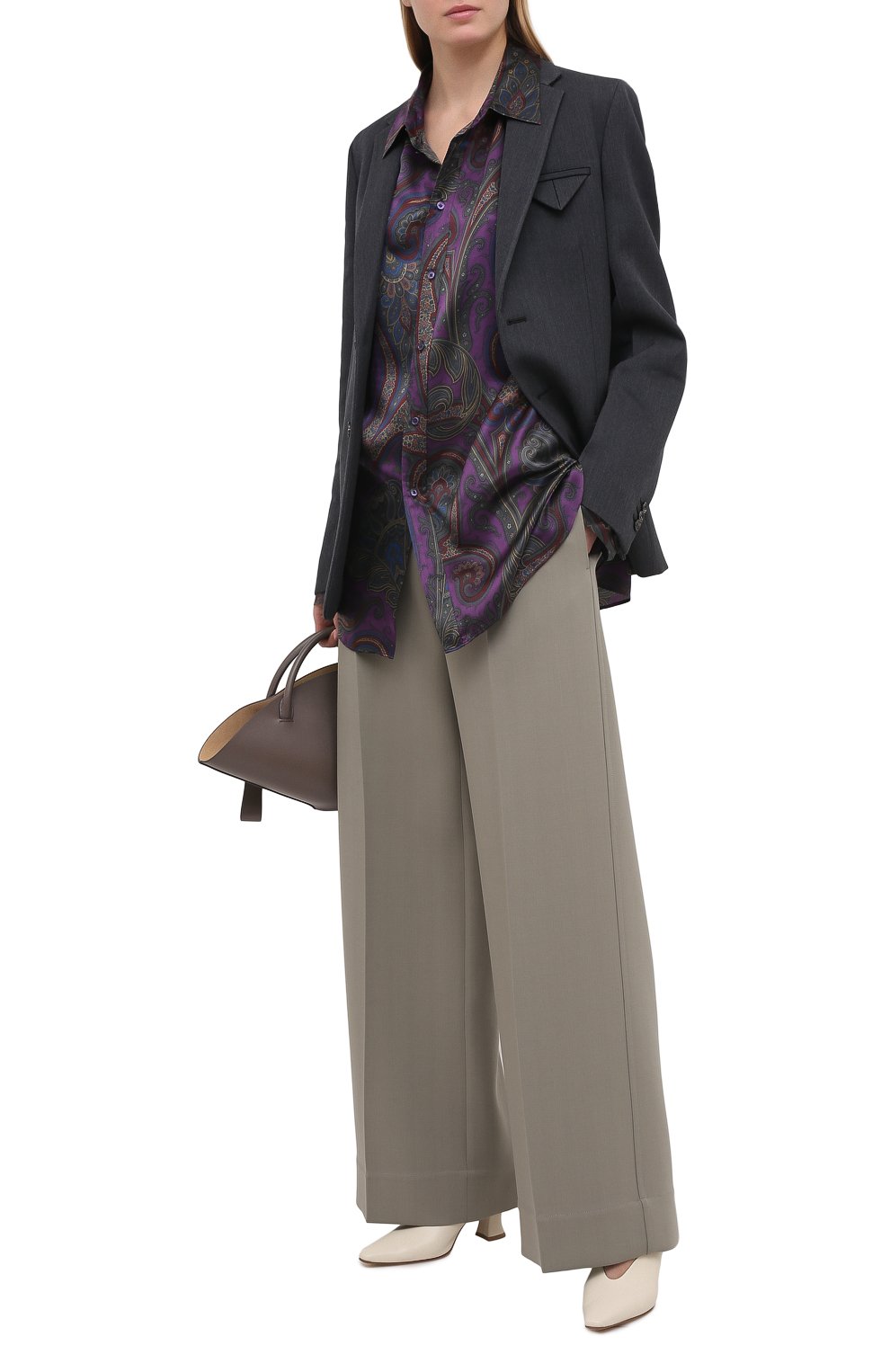 Шелковая рубашка RALPH LAUREN фиолетового цвета по цене 237000 руб., арт. 293835443, фото 2 Шелковая рубашка RALPH LAUREN, арт. 293835443, фото 2