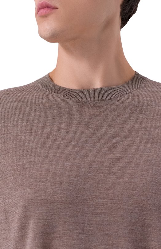 Шерстяной джемпер Andrea Campagna M5625-6680 Бежевый  M5625-6680 Фото 5