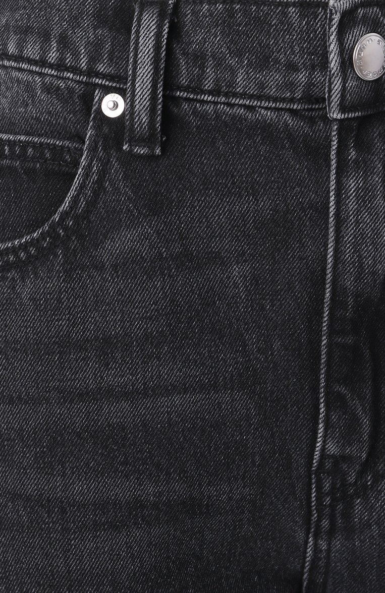 Женские джинсы ALEXANDER WANG темно-серого цвета, арт. 4DC2244297 | Фото 6 (Материал сплава: Проставлено; Длина (брюки, джинсы): Стандартные; Материал внешний: Хлопок, Деним; Драгоценные камни: Проставлено; Силуэт Ж (брюки и джинсы): Прямые; Кросс-КТ: Деним; Детали: Делаве; Стили: Гранж)