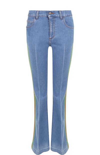 Расклешенные джинсы с потертостями и контрастными лампасами GUCCI, арт. 527432/XRB36, фото 1