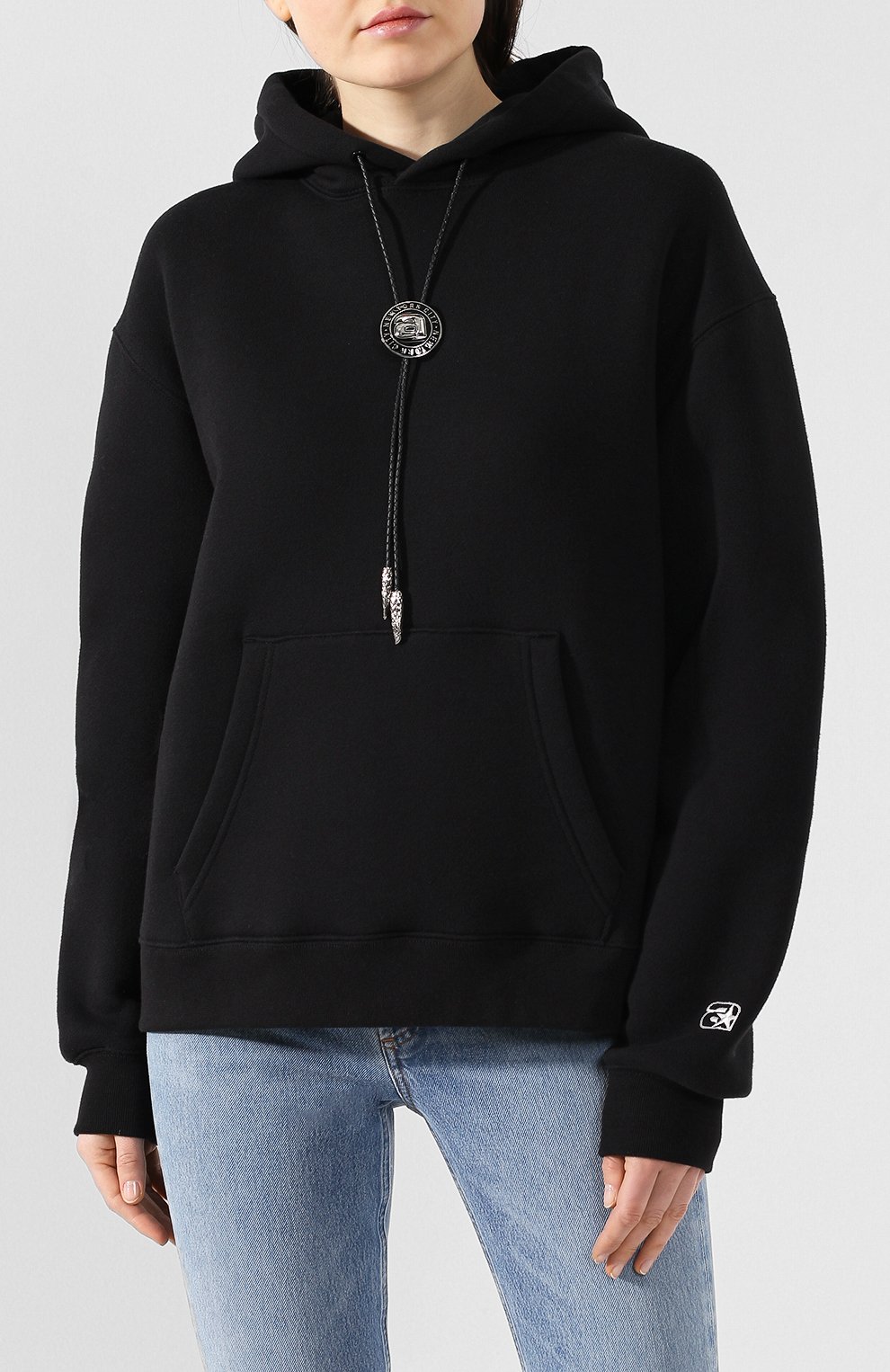 Хлопковый пуловер ALEXANDER WANG черного цвета по цене 57450 руб., арт. 1W491210X7, фото 3 Хлопковый пуловер ALEXANDER WANG, арт. 1W491210X7, фото 3