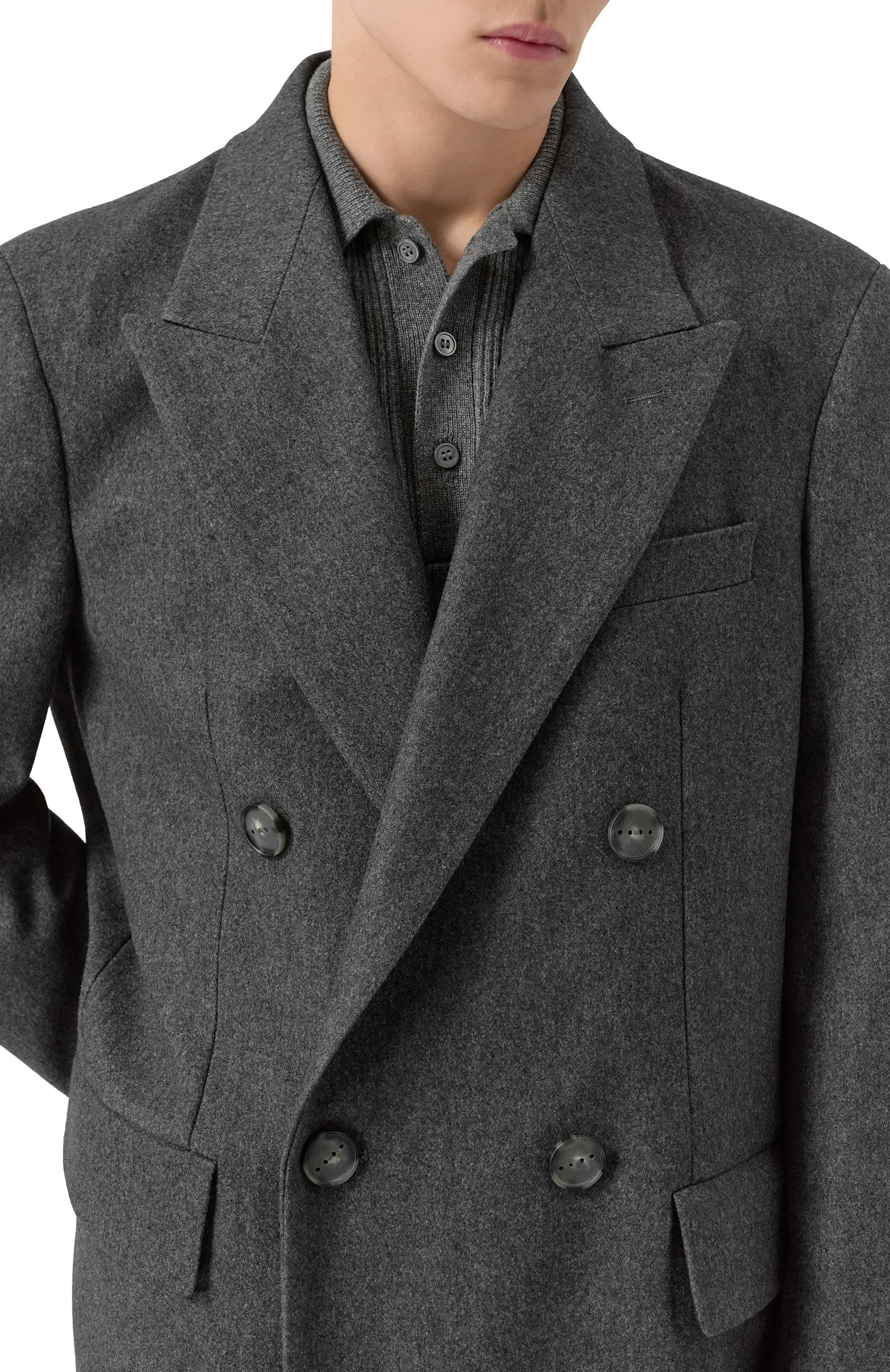 Шерстяное пальто HEVO, арт. MARTINA FRANCA 150/I740, фото 5