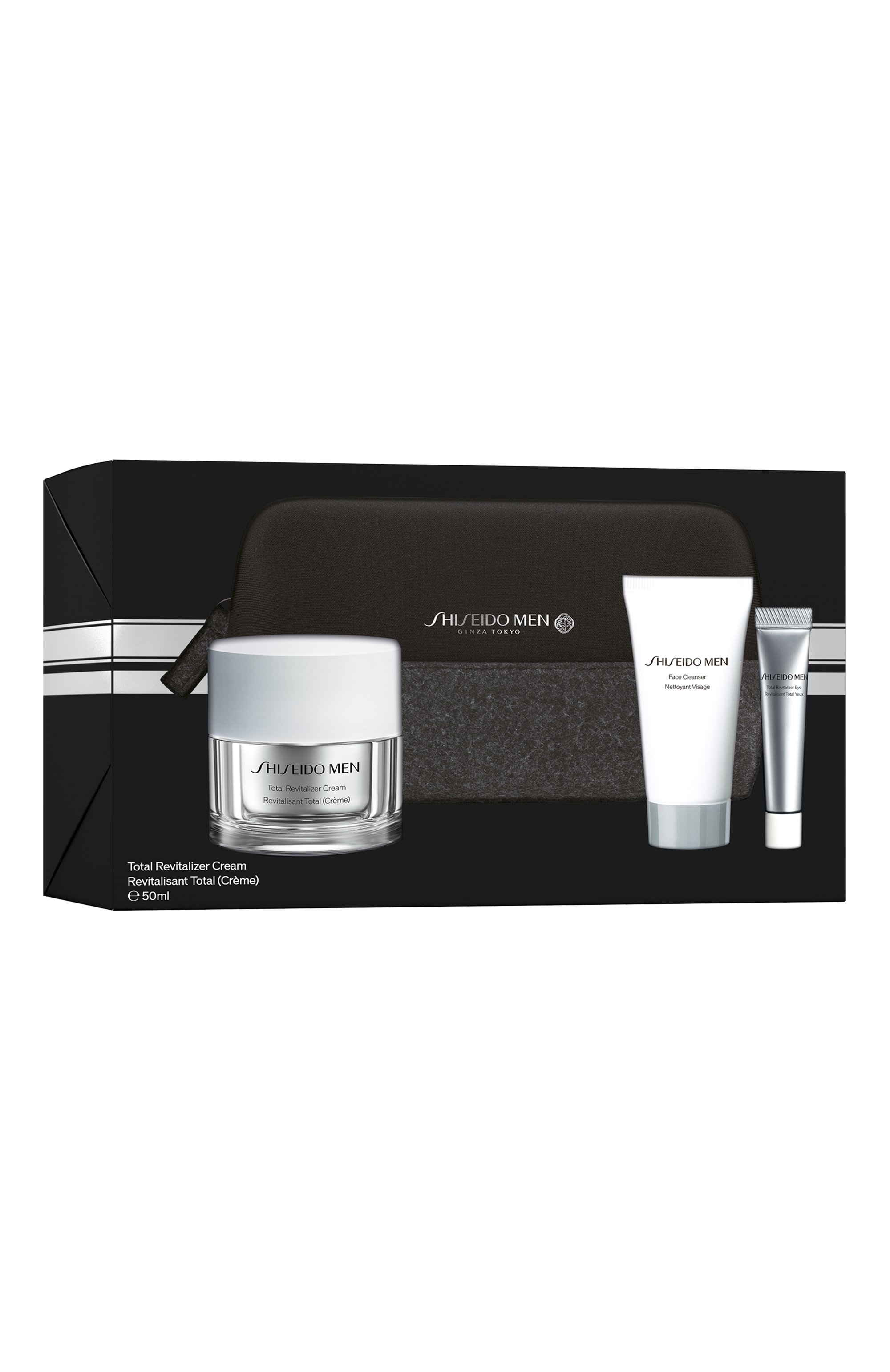 Набор c комплексным омолаживающим кремом men в косметичке (50+30+5ml) SHISEIDO бесцветного цвета по цене 11900 руб., арт. SE4263SH, фото 3 Набор c комплексным омолаживающим кремом men в косметичке (50+30+5ml) SHISEIDO, арт. SE4263SH, фото 3