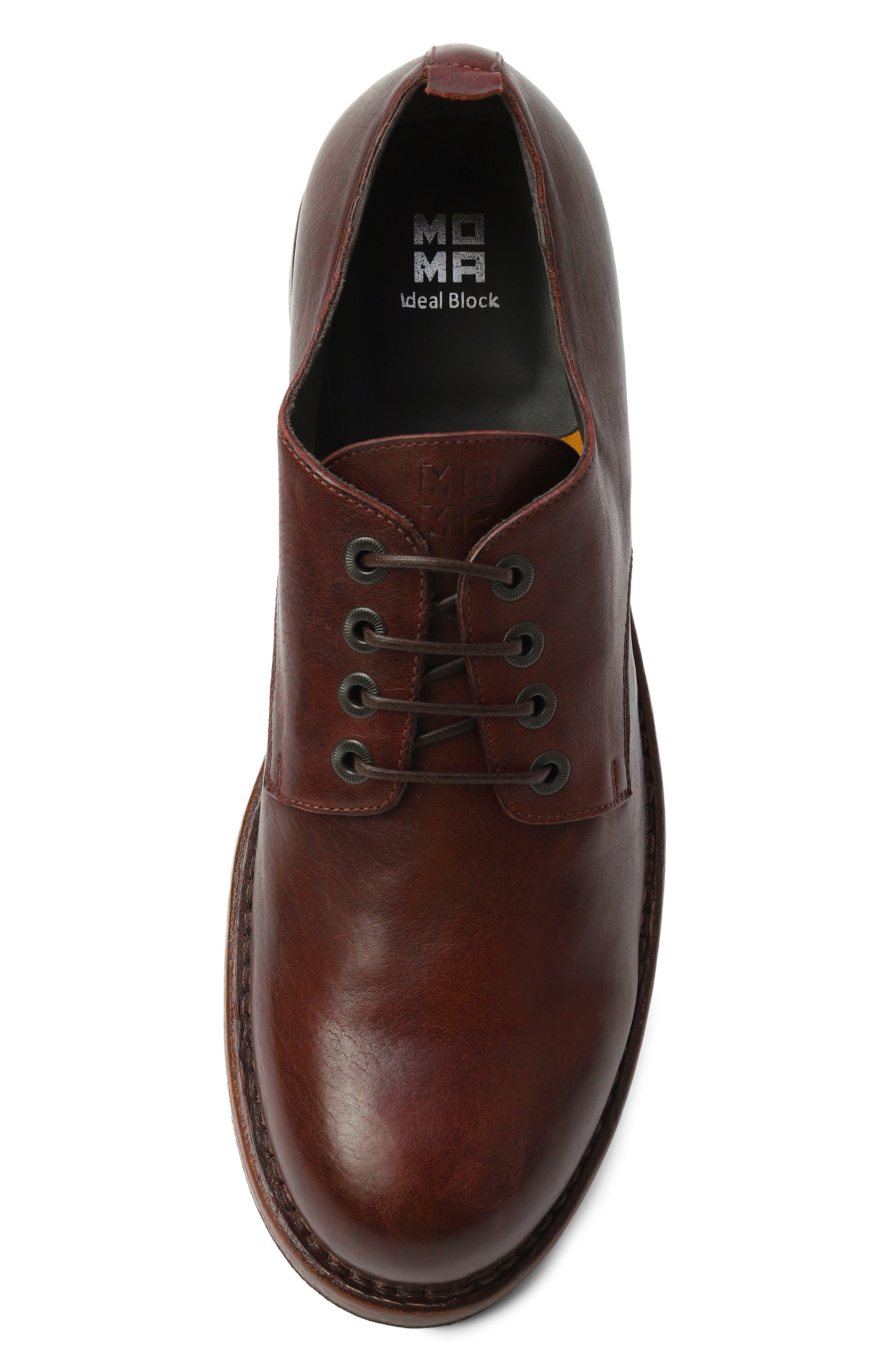 Кожаные дерби MOMA темно-коричневого цвета по цене 45400 руб., арт. 54405A-KU, фото 6 Кожаные дерби MOMA, арт. 54405A-KU, фото 6