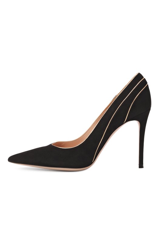Замшевые туфли Gianvito Rossi G22341.95RIC.XCKNEME Чёрный  G22341.95RIC.XCKNEME Фото 4