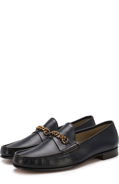 Кожаные лоферы с декоративной цепью TOM FORD, арт. J1060T-VSP, фото 1