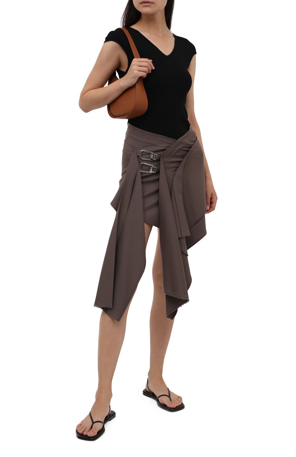 Шерстяная юбка THE ATTICO, арт. 213WCS61/W027, фото 2