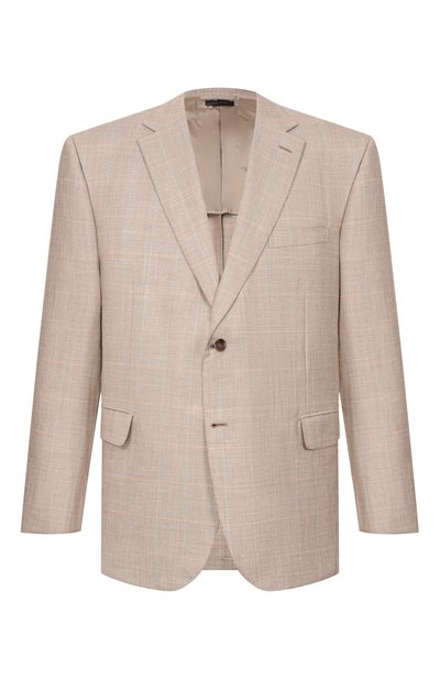 Мужской пиджак из шерсти и шелка BRIONI, арт. RG0D0X/PDA51