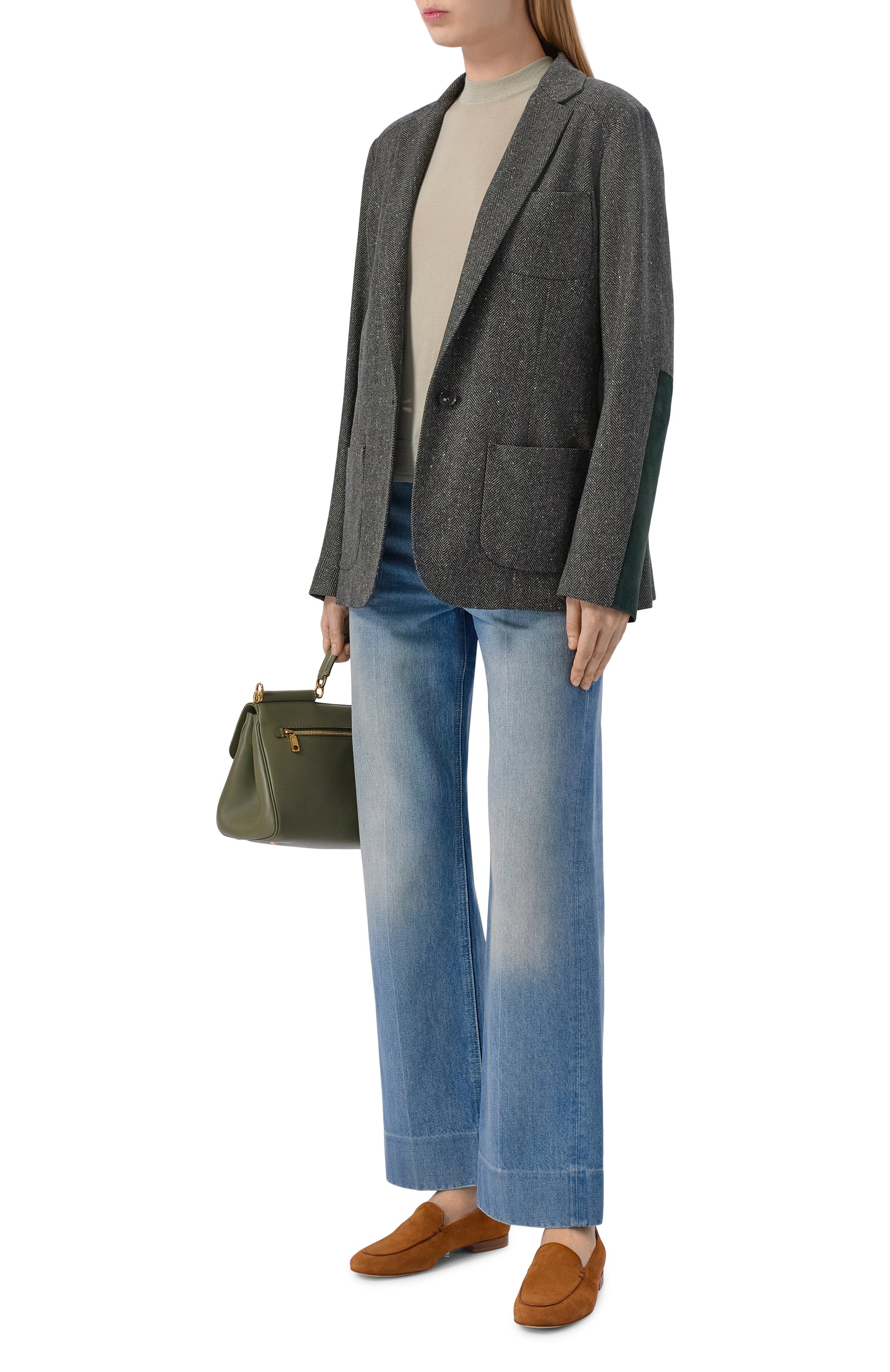 Замшевые лоферы KITON, арт. D61807N0100828, фото 3