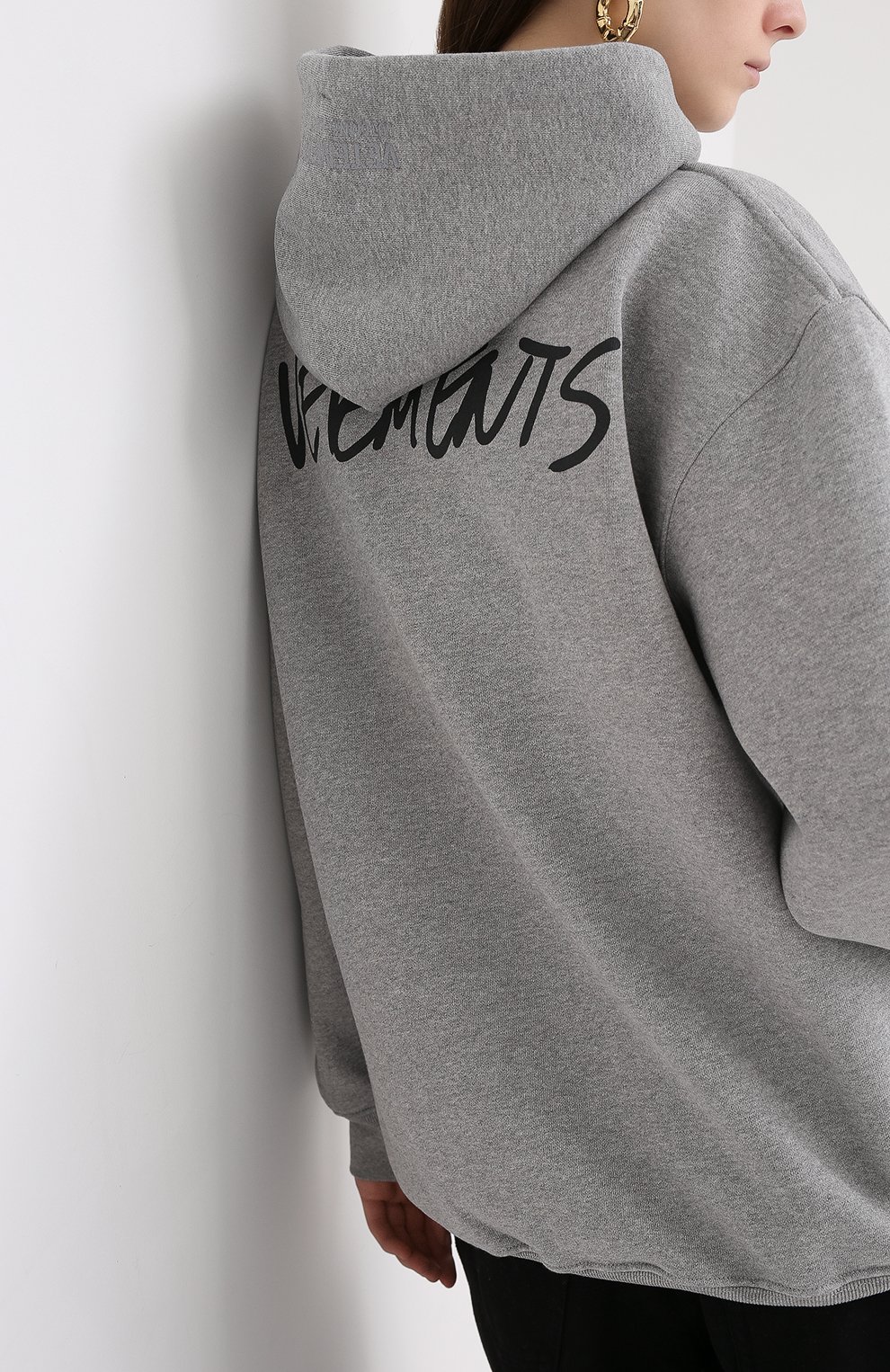 Хлопковое худи VETEMENTS, арт. UAH21TR630 1601/W, фото 4