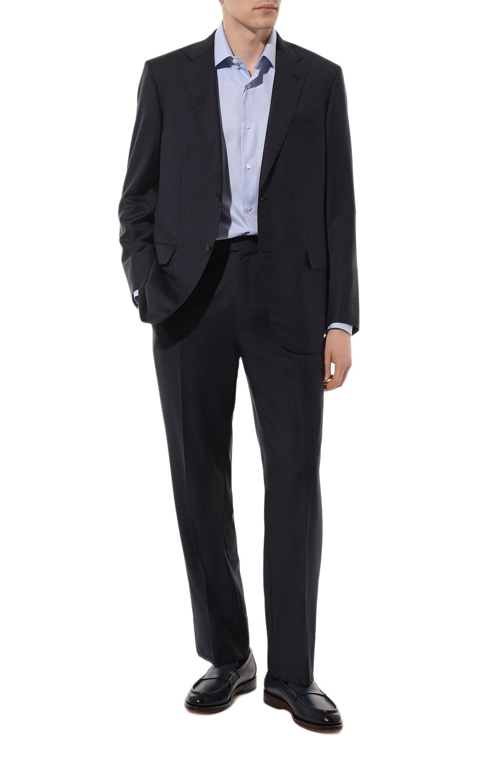 Кожаные лоферы SANTONI, арт. MCCG18357PD5SGFRN01, фото 2