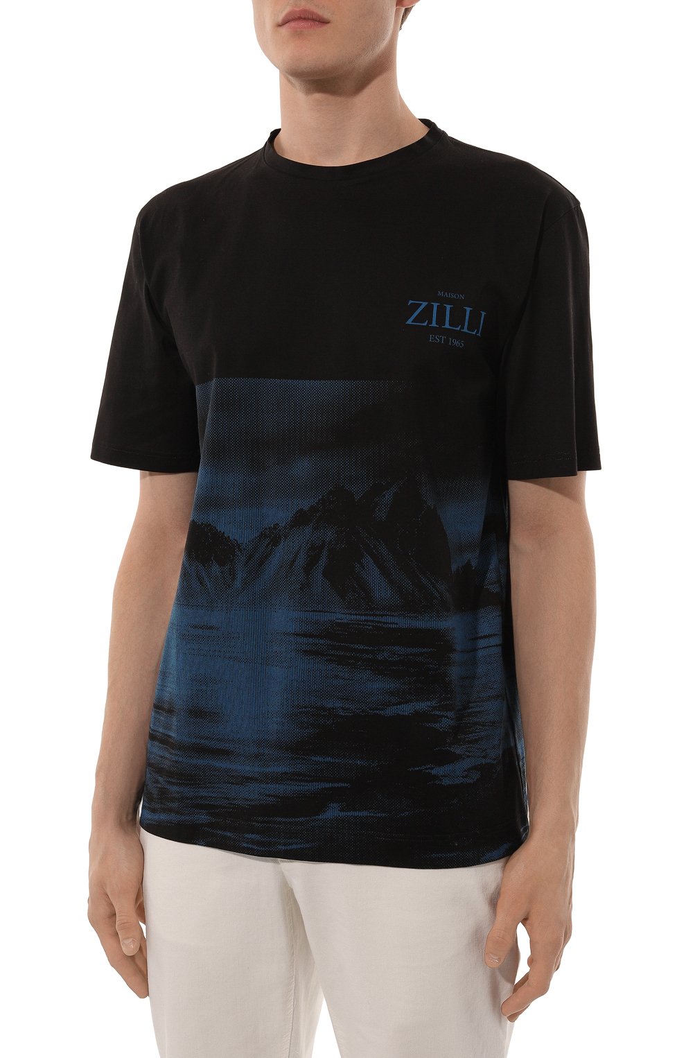 Хлопковая футболка ZILLI, арт. TSR03AM0100VLM008, фото 3