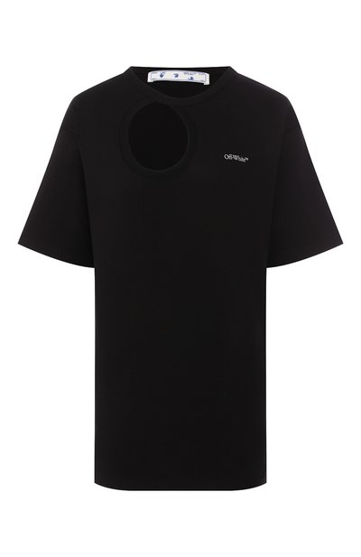 Женская хлопковая футболка OFF-WHITE, арт. 0WAA078S20JER0011045