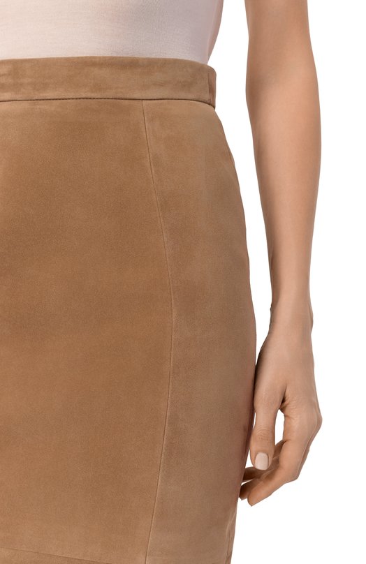 Замшевая юбка MVST M25.2PW.L912/L010 SUEDE Бежевый  M25.2PW.L912/L010 SUEDE Фото 5