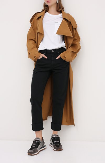 Комбинированные кроссовки BRUNELLO CUCINELLI, арт. MZSFG1889P, фото 2