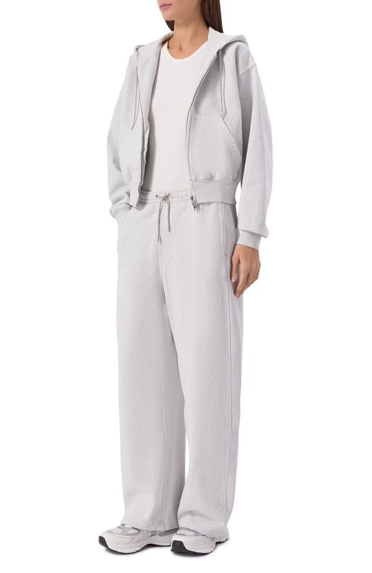 Хлопковые брюки alexanderwang.t 4CC1254011 Серый  4CC1254011 Фото 2