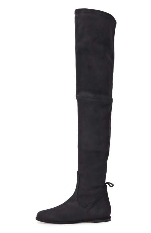 Замшевые ботфорты Kiton D60833K0520H04 Чёрный  D60833K0520H04 Фото 4