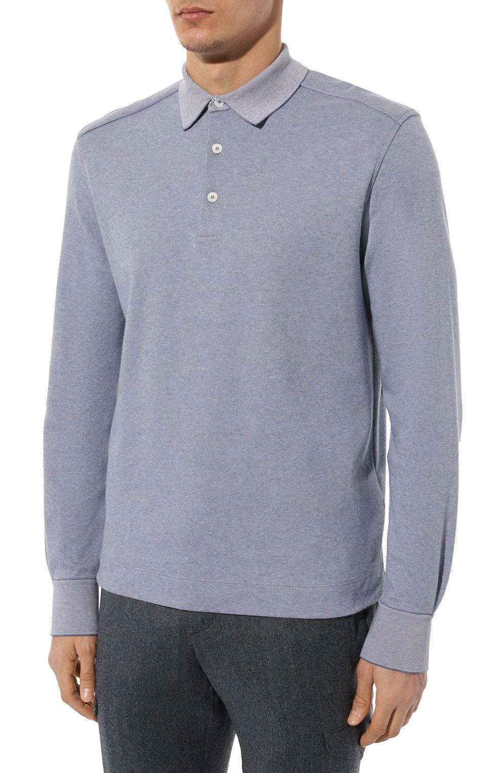 Хлопковое поло ZEGNA, арт. UC394A6/C739, фото 3