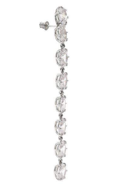 Моносерьга 88 JEWLIA серебряного цвета по цене 25500 руб., арт. JR-211Л, фото 3 Моносерьга 88 JEWLIA, арт. JR-211Л, фото 3