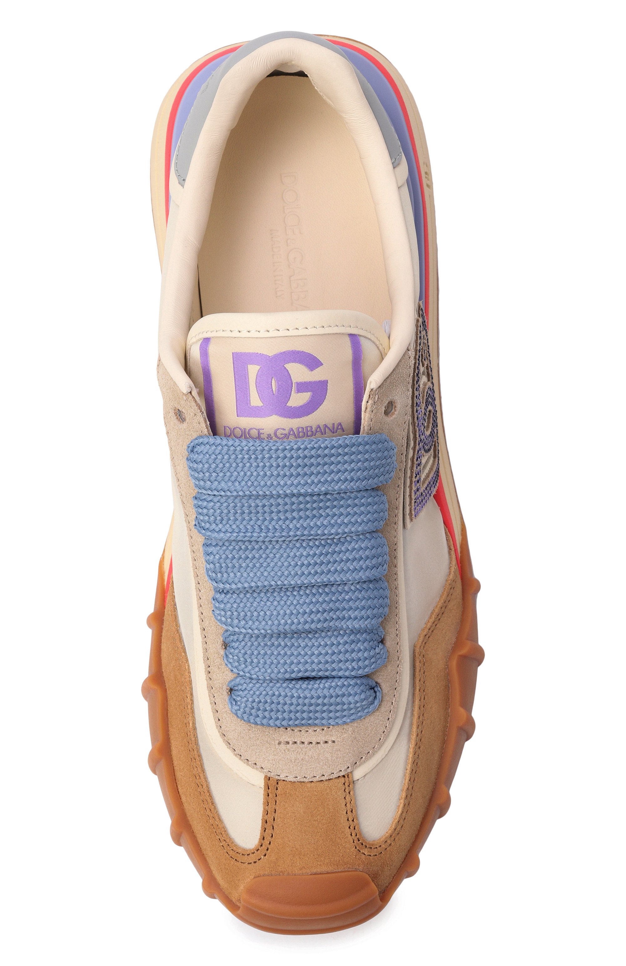 Комбинированные кроссовки dg athletic DOLCE & GABBANA, арт. CK2384/A6B13, фото 6