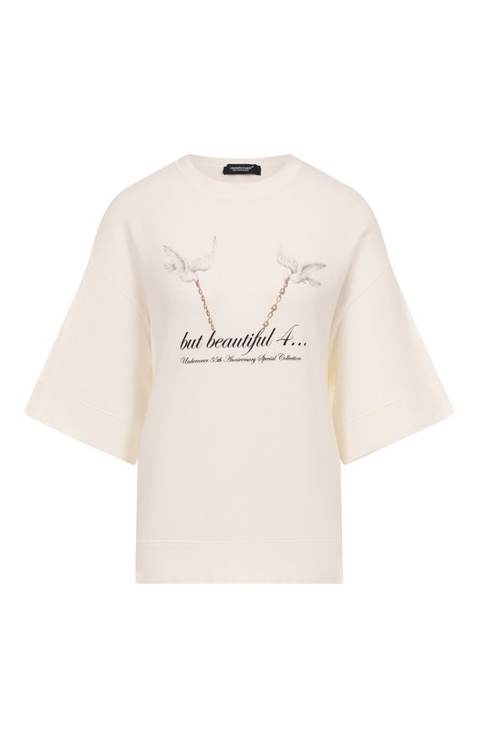Хлопковый свитшот Undercover UC2E1893-1 Кремовый UC2E1893-1