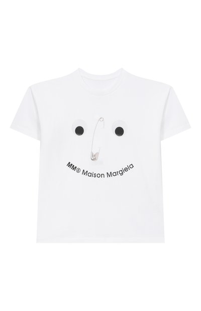 Хлопковая футболка MM6, арт. M60907/MM04I