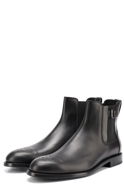 Кожаные челси с декоративной пряжкой и брогированием TOD’S, арт. XXM0XR0Q660PLSB999, фото 1