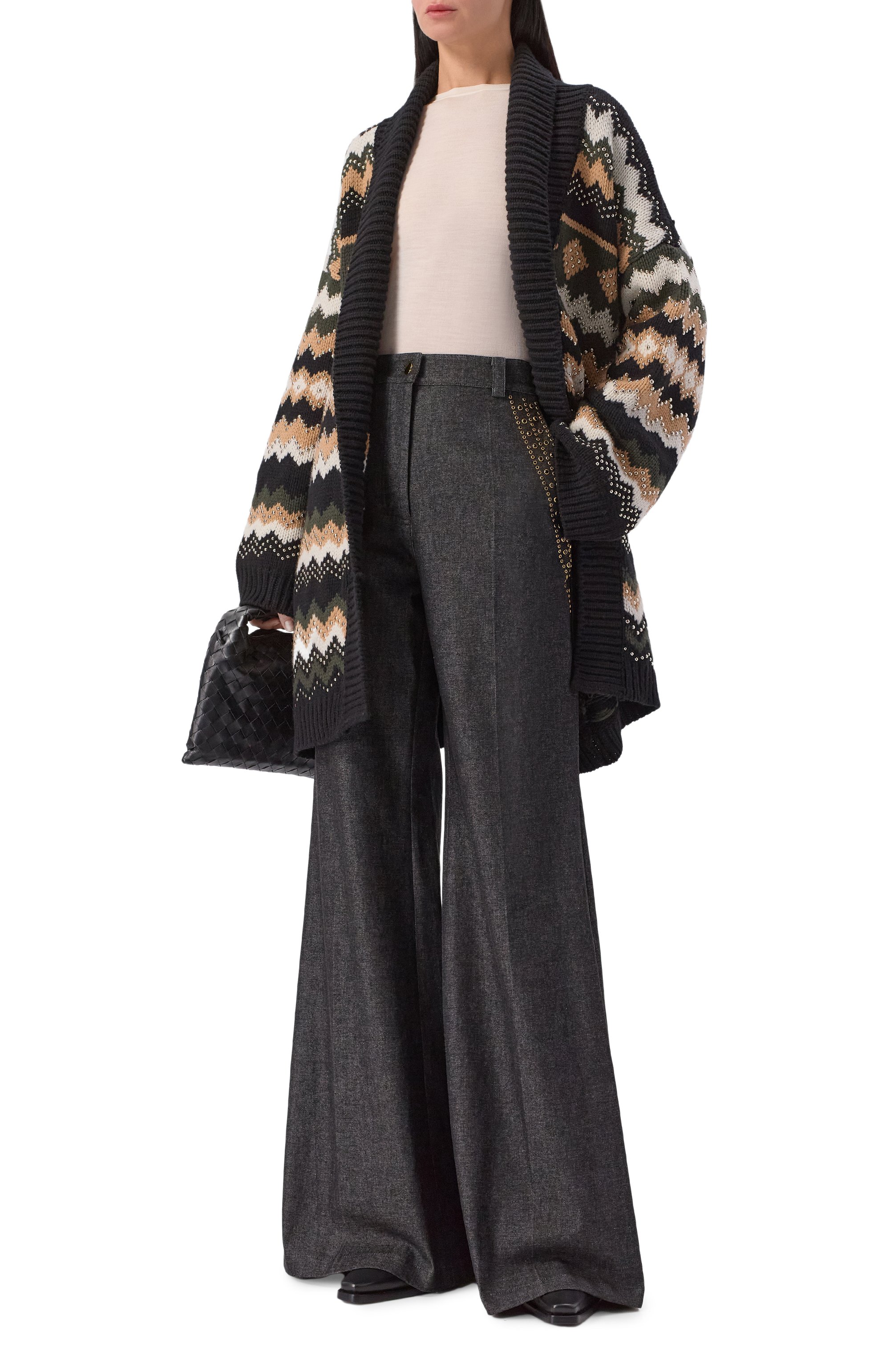 Кардиган из шерсти и кашемира ELIE SAAB, арт. J0174EF25/CK010, фото 2