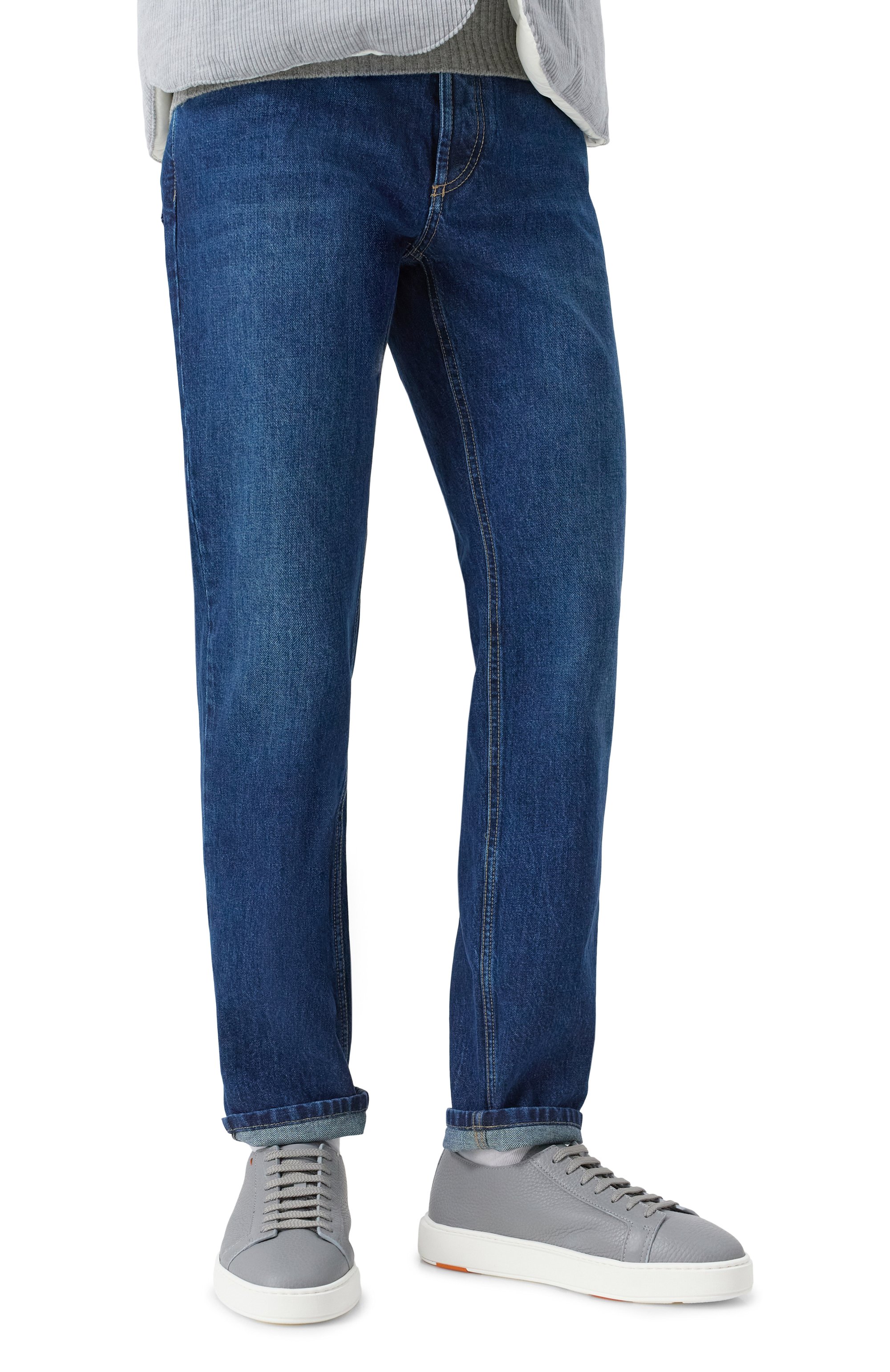 Кожаные кеды cleanic SANTONI, арт. MBCG21571BARCMMD, фото 3