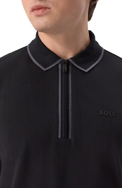 Хлопковое поло BOSS GREEN, арт. 50537489, фото 5