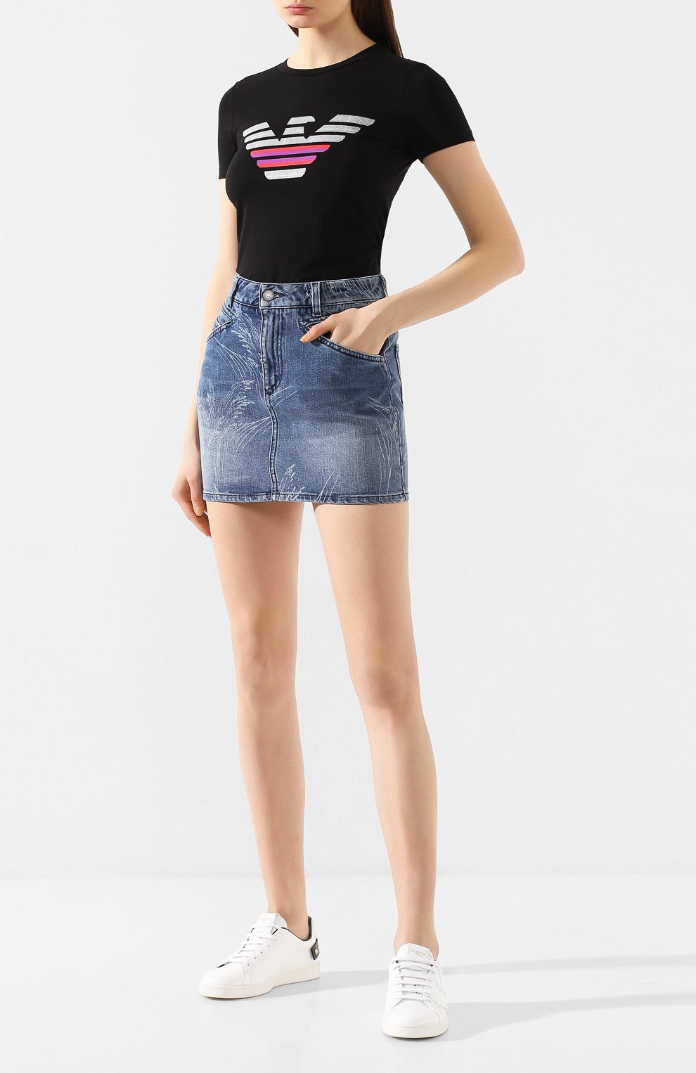 Хлопковая футболка EMPORIO ARMANI, арт. 3H2T8A/2J07Z, фото 2