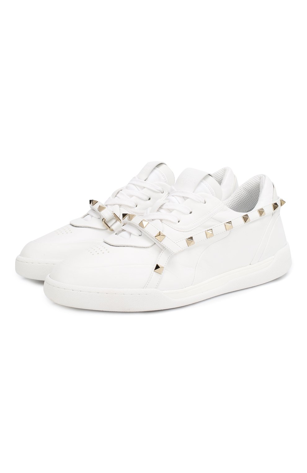 Кожаные кеды rockstud armor VALENTINO, арт. RW2S0K87/AEX, фото 1