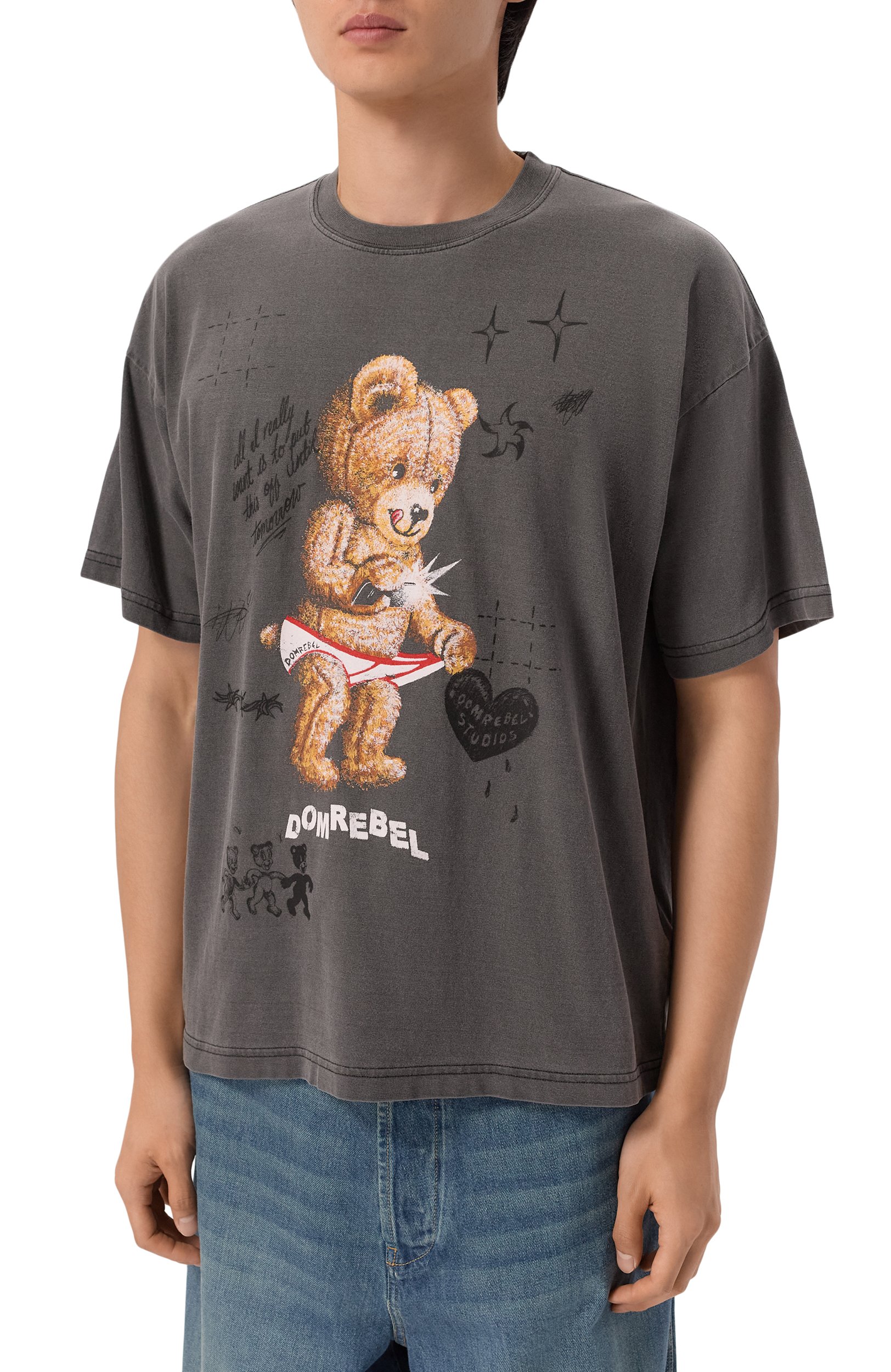 Хлопковая футболка DOMREBEL, арт. M SNAP SKETCH/T-SHIRT, фото 3
