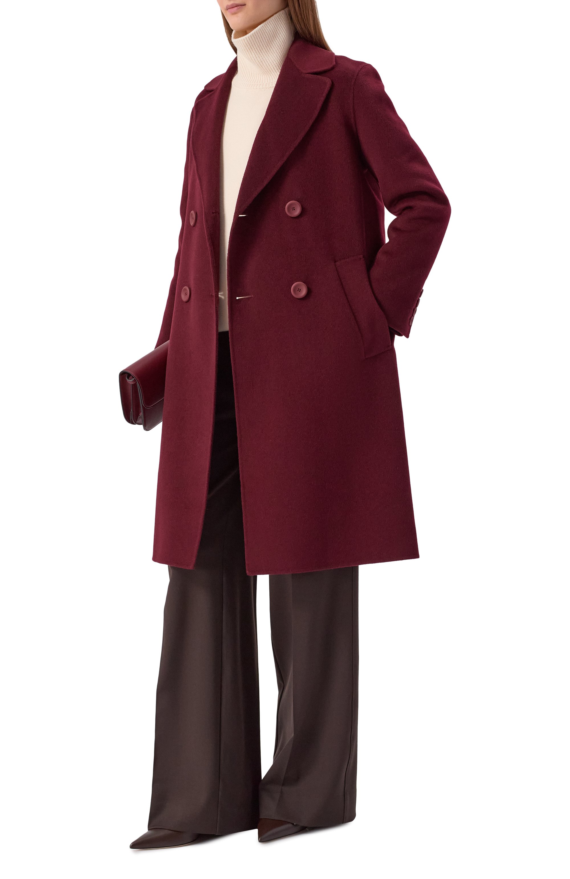 Пальто из шерсти и кашемира MAX MARA STUDIO, арт. CANNETI, фото 2